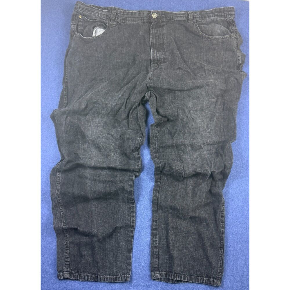 Southpole Jeans Mens 52 Black Faded Baggy Relaxed Fit Y2K Hip Hop Denim